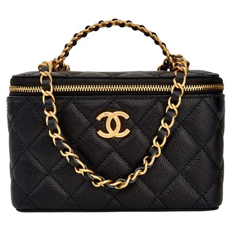 bolsa chanel vanity case|chanel vinyl vanity bag.